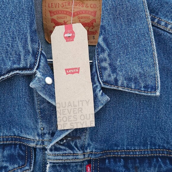 Levi's Miller High Life Retro Denim Jacket Size Small HTF BNWT BACK PATCH - Picture 4 of 9